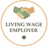 Living wage certified employer badge