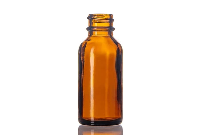 1oz amber glass bottle no lid