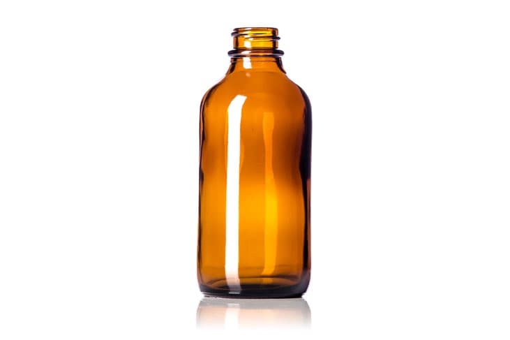 4oz amber glass bottle