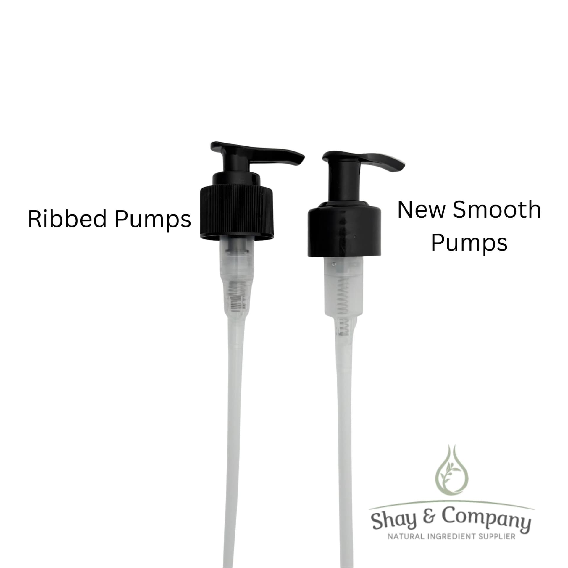 8 and 16oz ribbed and smooth pump options
